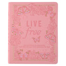 Live Free Pink Faux Leather