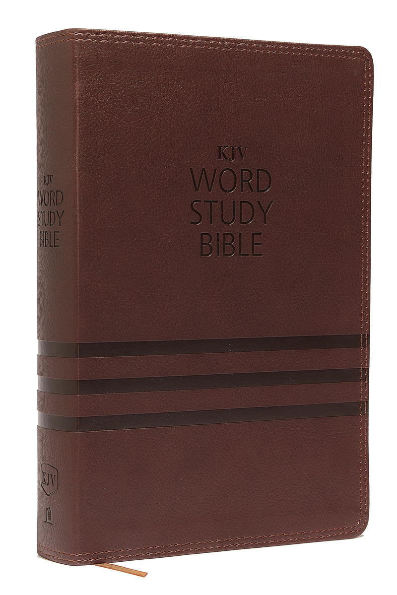 KJV Word Study Bible-Brown Leathersoft Indexed