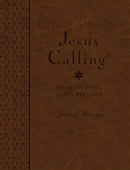 Jesus Calling (Deluxe Edition) Large Print-Brown LeatherSoft (CBA Exclusive)