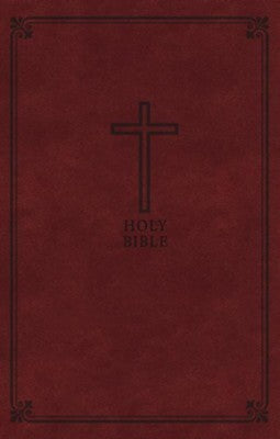 KJV Deluxe Gift Bible (Comfort Print)-Rich Auburn Leathersoft