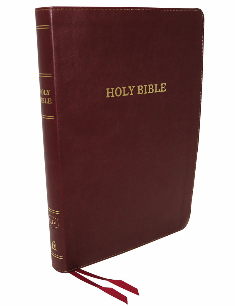 KJV Thinline Bible/Large Print (Comfort Print)-Burgundy Leathersoft