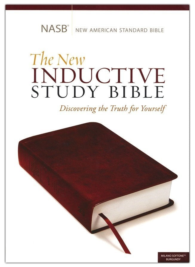 NASB New Inductive Study Bible-Burgundy Milano Softone