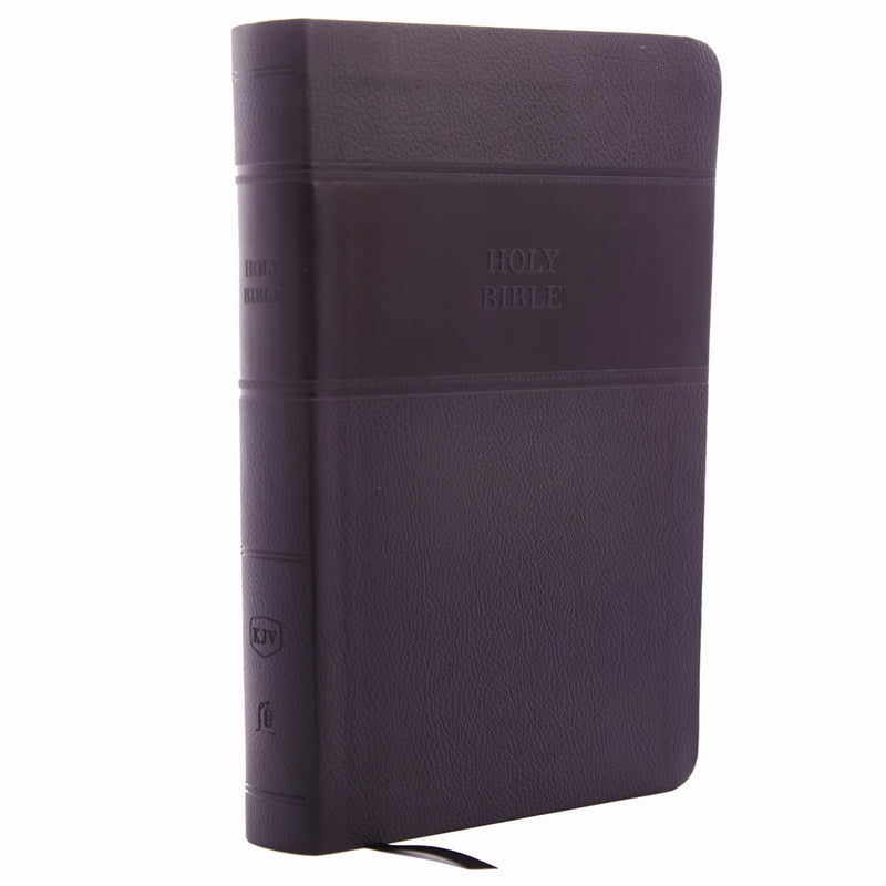 KJV Personal Size Giant Print Reference Bible (Comfort Print)-Black Leathersoft Indexed