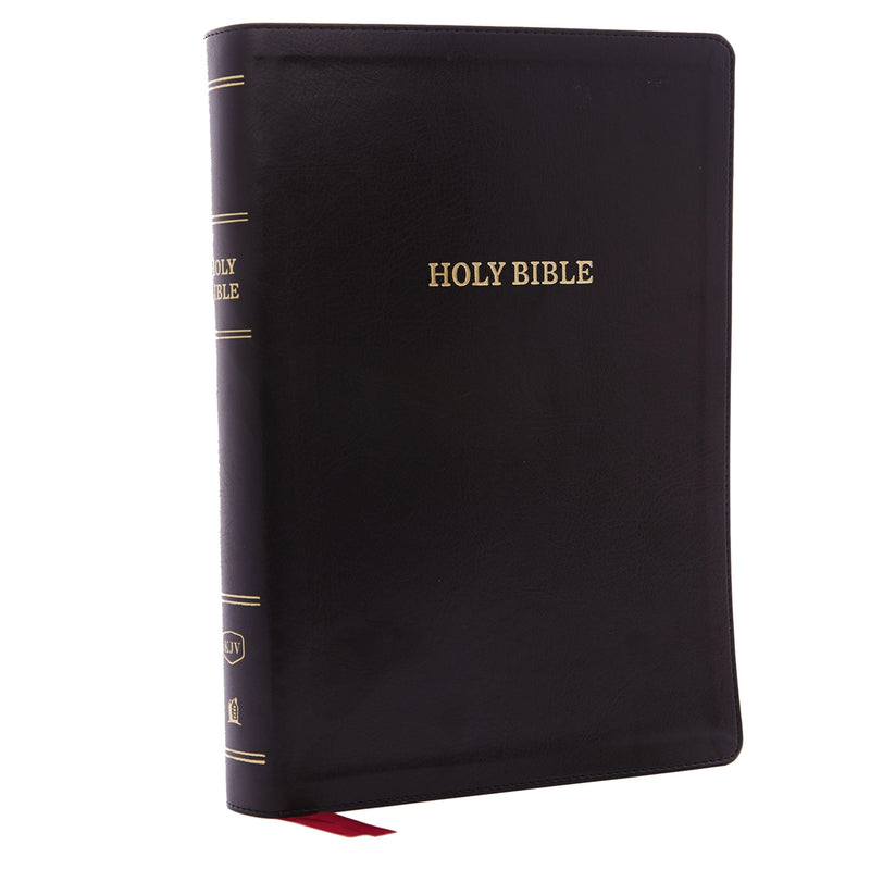 KJV Super Giant Print Reference Bible (Comfort Print)-Black Deluxe Leathersoft