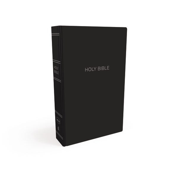 NKJV Personal Size Giant Print Reference Bible (Comfort Print)-Black Hardcover