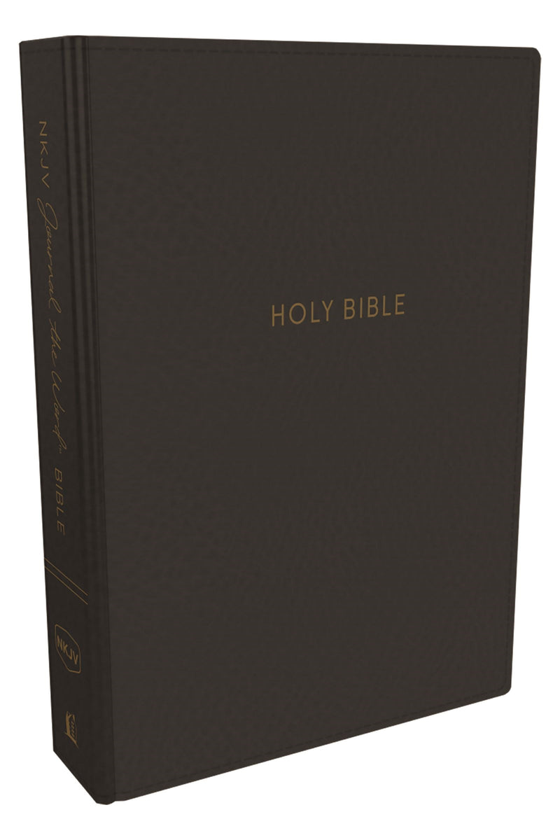 NKJV Journal The Word Bible (Comfort Print)-Black Leathersoft