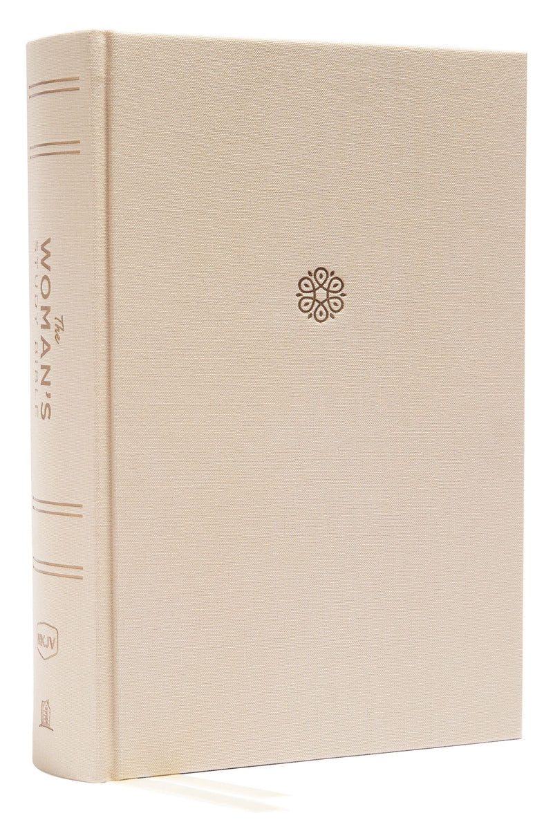 NKJV Woman's Study Bible (Full Color)-Cream Cloth Over Board