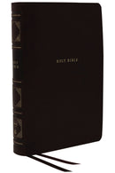 NKJV Center-Column Reference Bible (Comfort Print)-Black Leathersoft Indexed