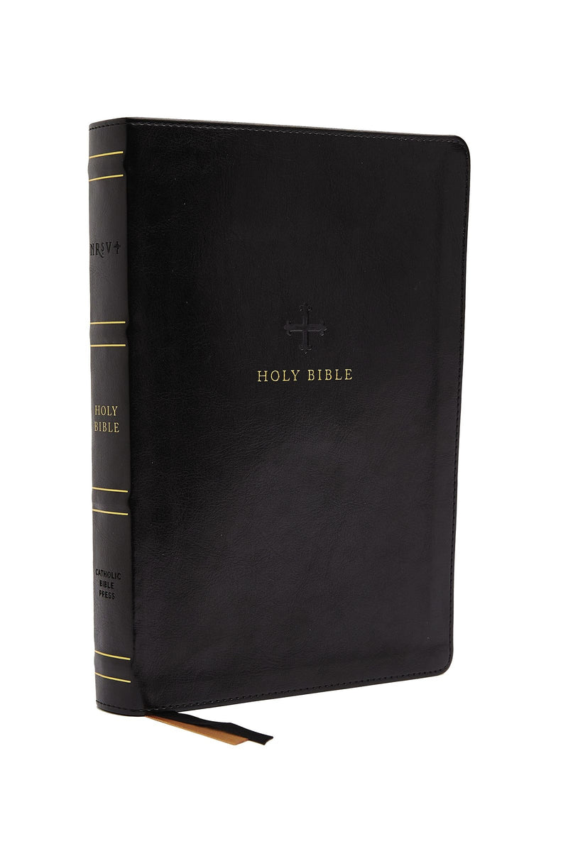 NRSV Catholic Bible/Large Print (Comfort Print)-Black Leathersoft