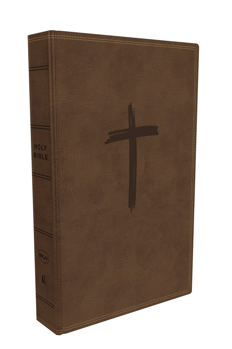 NKJV Holy Bible For Kids (Comfort Print)-Brown Leathersoft