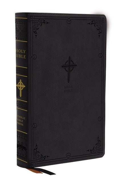 NABRE Catholic Bible/Large Print (Comfort Print)-Black Leathersoft Indexed