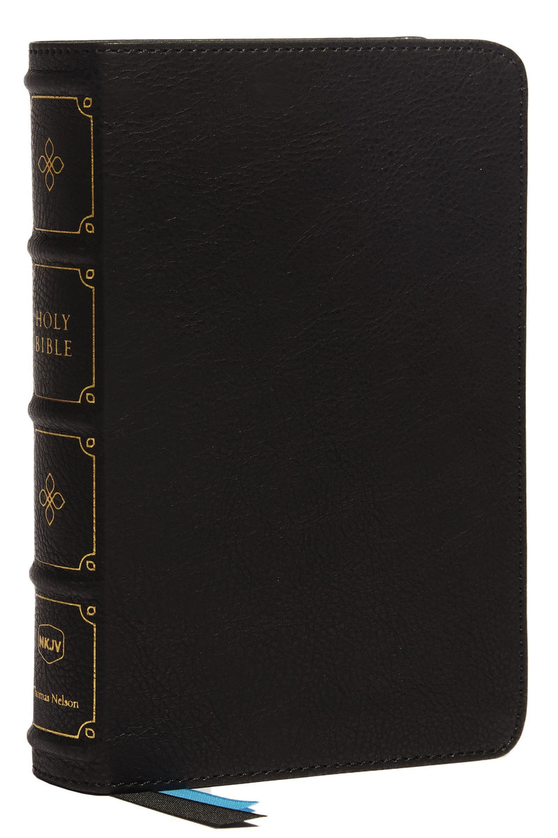 NKJV Compact Bible  Maclaren Series (Comfort Print)-Black Leathersoft