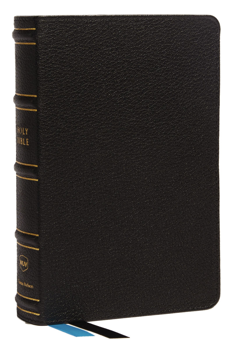 NKJV Compact Bible  Maclaren Series (Comfort Print)-Black Genuine Leather