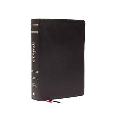 NKJV Woman's Study Bible (Full Color)-Black Genuine Leather