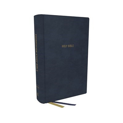 NKJV Foundation Study Bible/Large Print (Comfort Print)-Blue Leathersoft