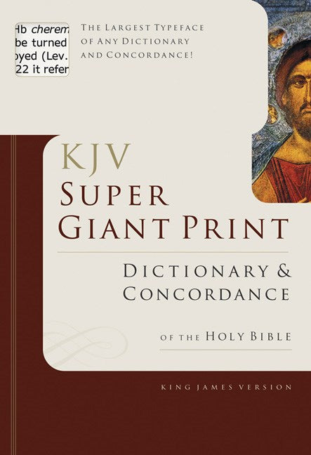 KJV Super Giant Print Dictionary & Concordance