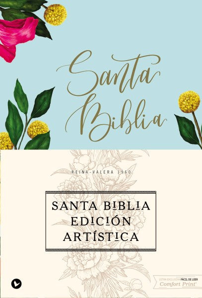 Span-RVR 1960 Artisan Collection Bible (Santa Biblia Edicion Artistica)-Floral Hardcover