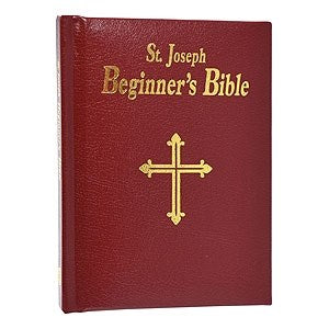 St. Joseph Beginner's Bible-Burgundy Bonded Hardcover