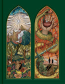 CSB Notetaking Bible  Stained Glass Edition-Emerald Cloth-Over-Board