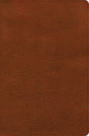 NASB 2020 Giant Print Reference Bible-Burnt Sienna LeatherTouch Indexed