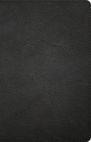 CSB Thinline Bible-Black Genuine Leather Indexed