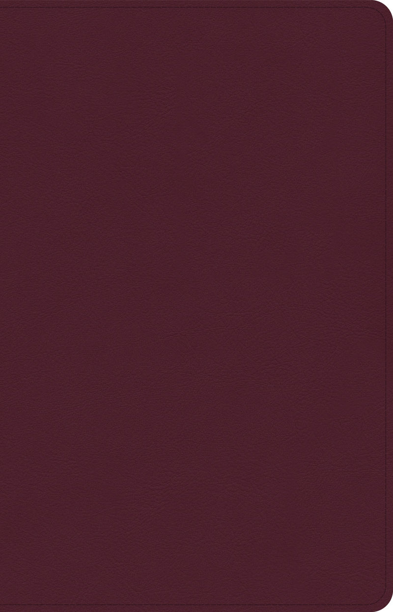 CSB Thinline Reference Bible-Cranberry LeatherTouch