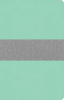 CSB Thinline Reference Bible-Mint/Gray LeatherTouch