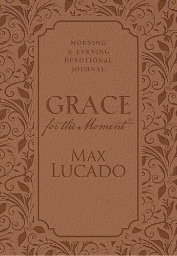 Grace For The Moment: Morning & Evening Devotional Journal-LeatherSoft