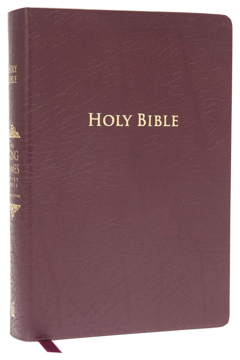 KJV King James Study Bible (Second Edition)-Burgundy Bonded Leather