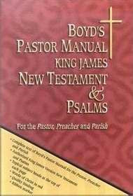 Boyd's Pastor Manual King James New Testament & Psalms-Black Bonded Leather (