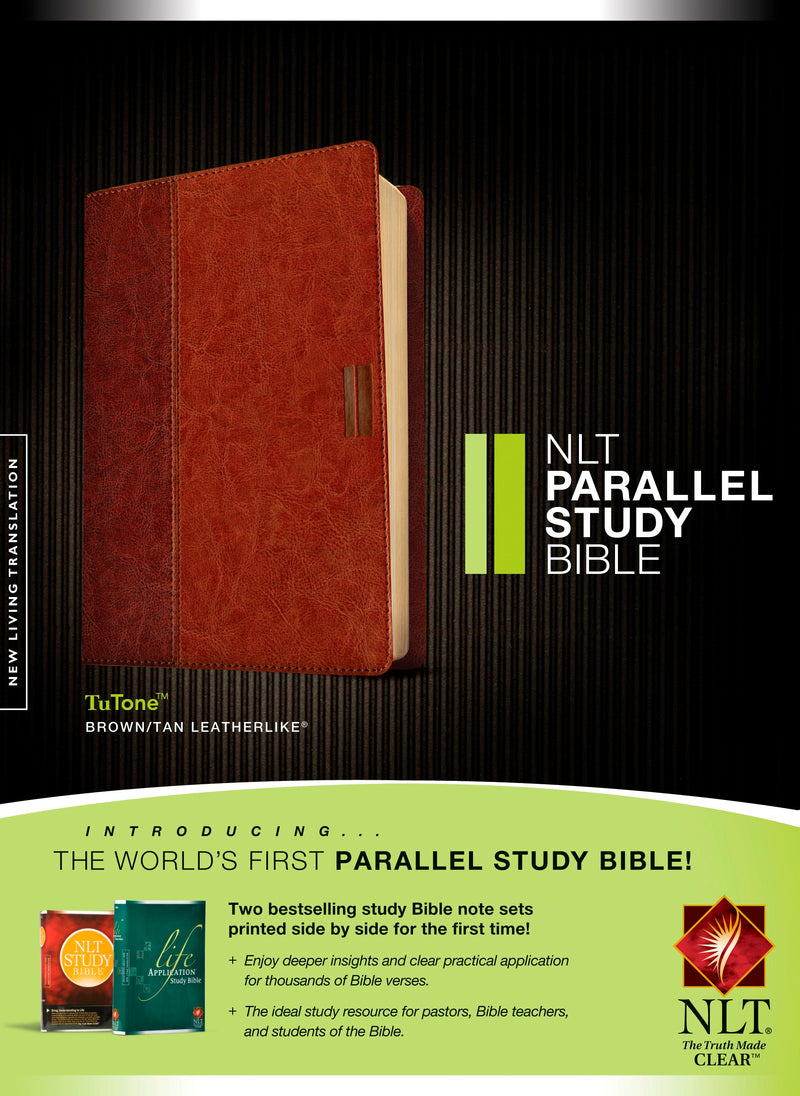 NLT Parallel Study Bible-Brown/Tan TuTone 