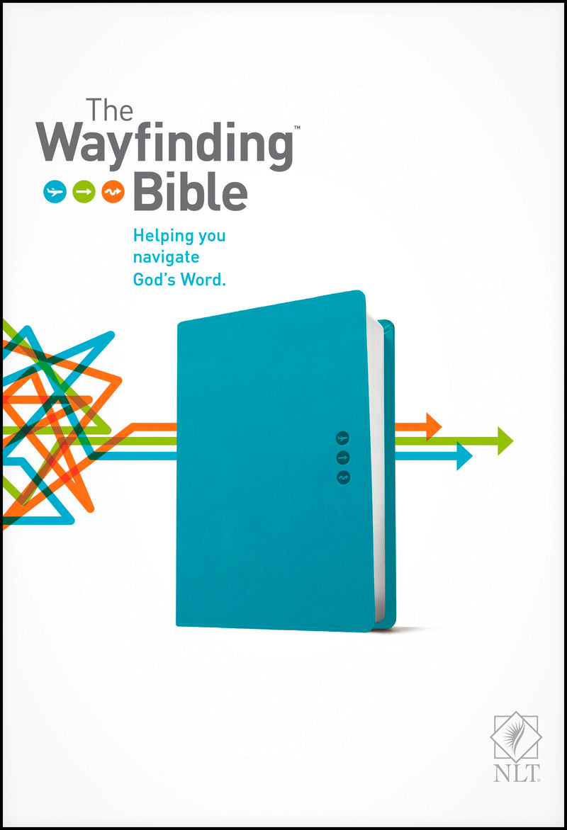 NLT Wayfinding Bible-Teal LeatherLike