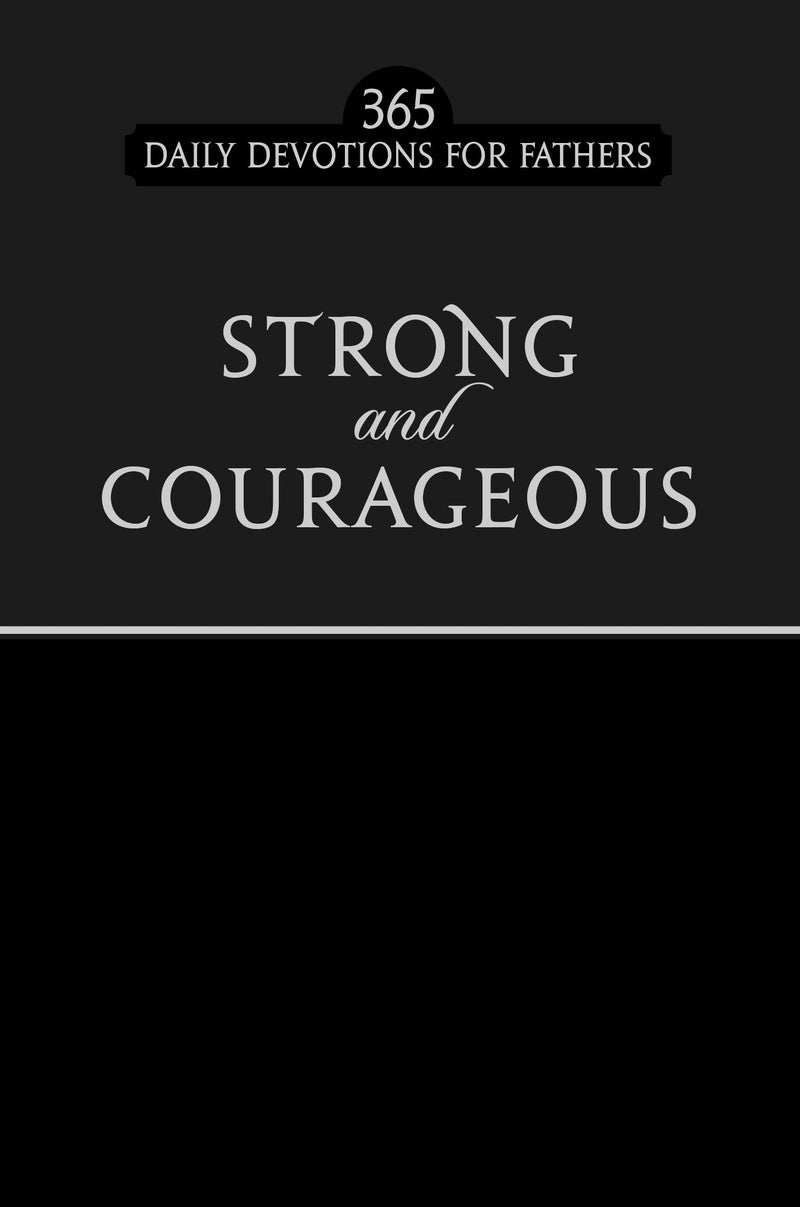 Strong And Courageous (Black)-Imitation Leather