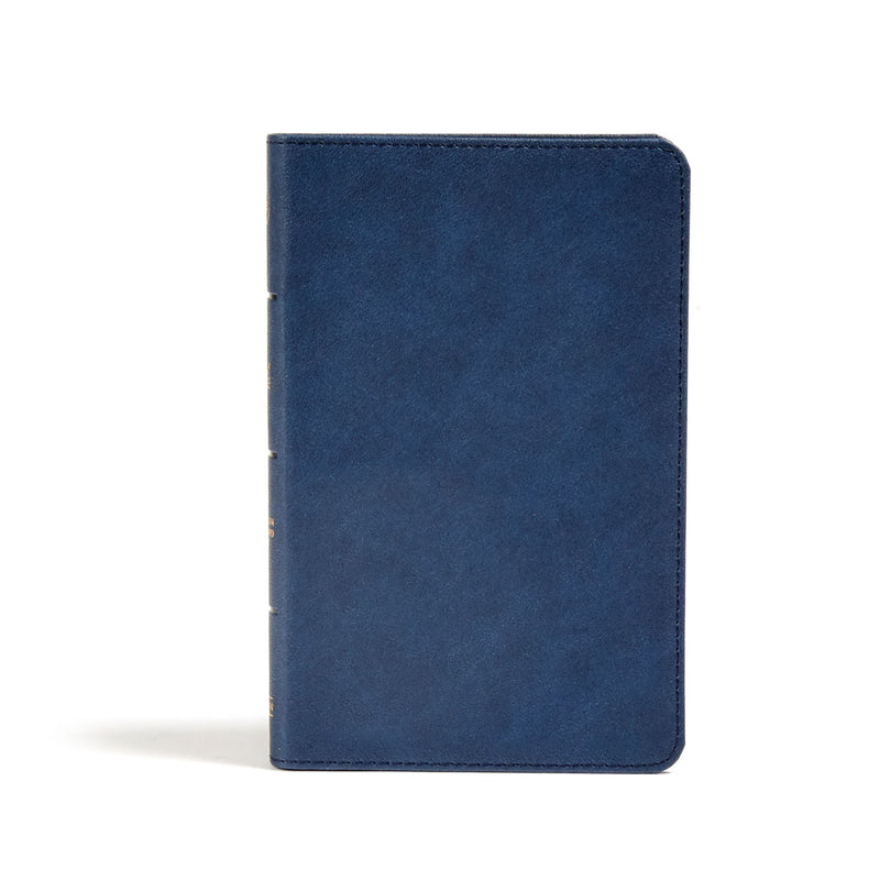 CSB Personal Size Bible-Navy LeatherTouch