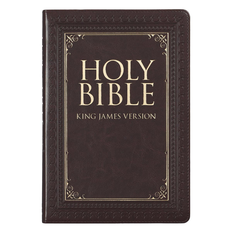  Large Print Thinline Bible - Brown