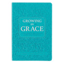 Growing in Grace Teal Faux Leather