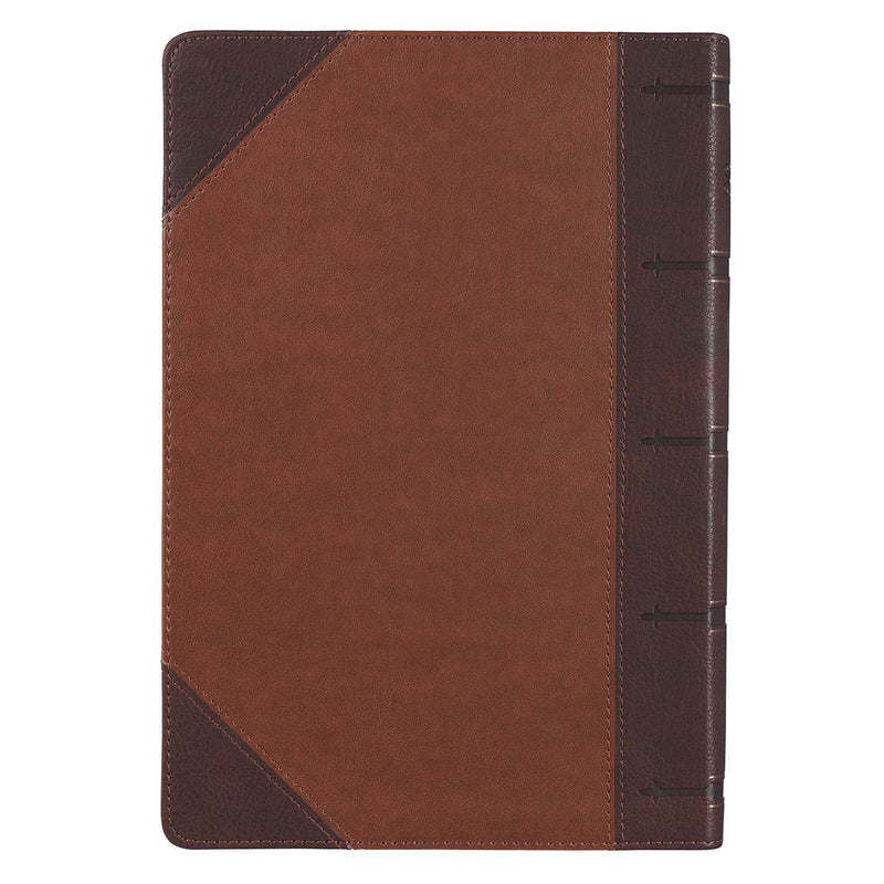 KJV Bible Giant Print Two-tone Brown