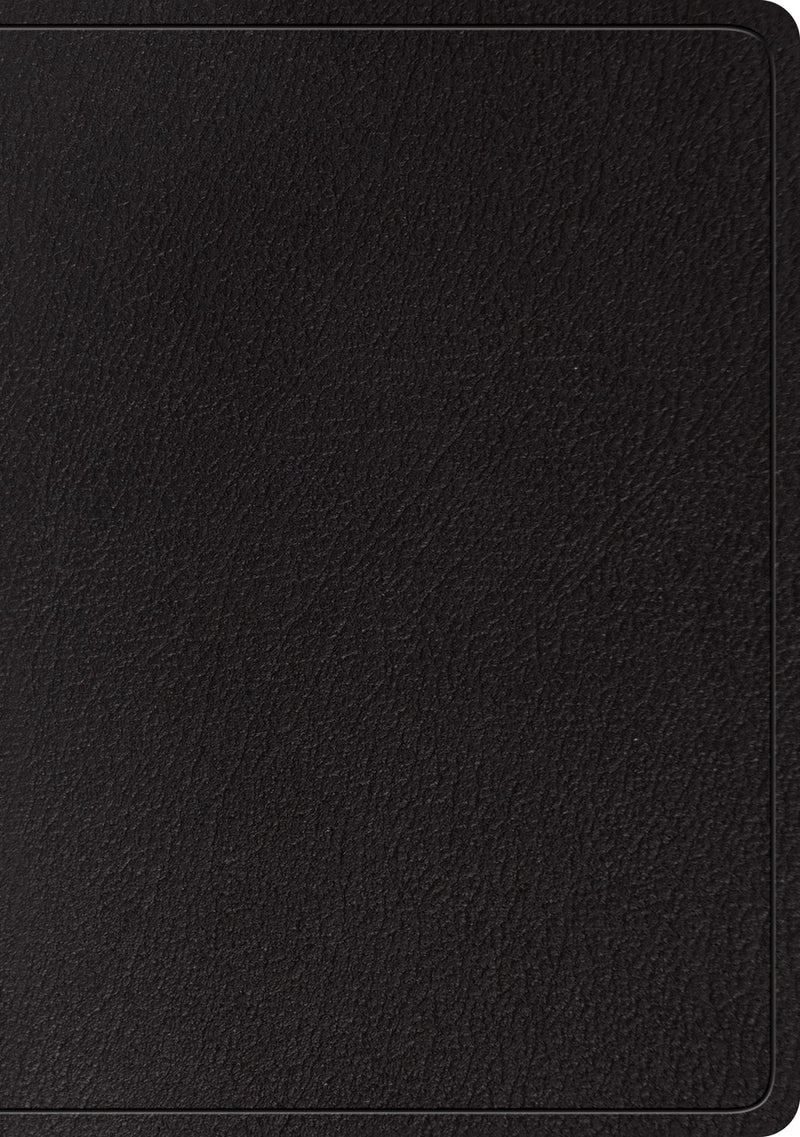 ESV Large Print/Wide Margin Bible-Black Genuine Leather