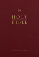 ESV Pew And Worship Bible/Large Print-Burgundy Hardcover