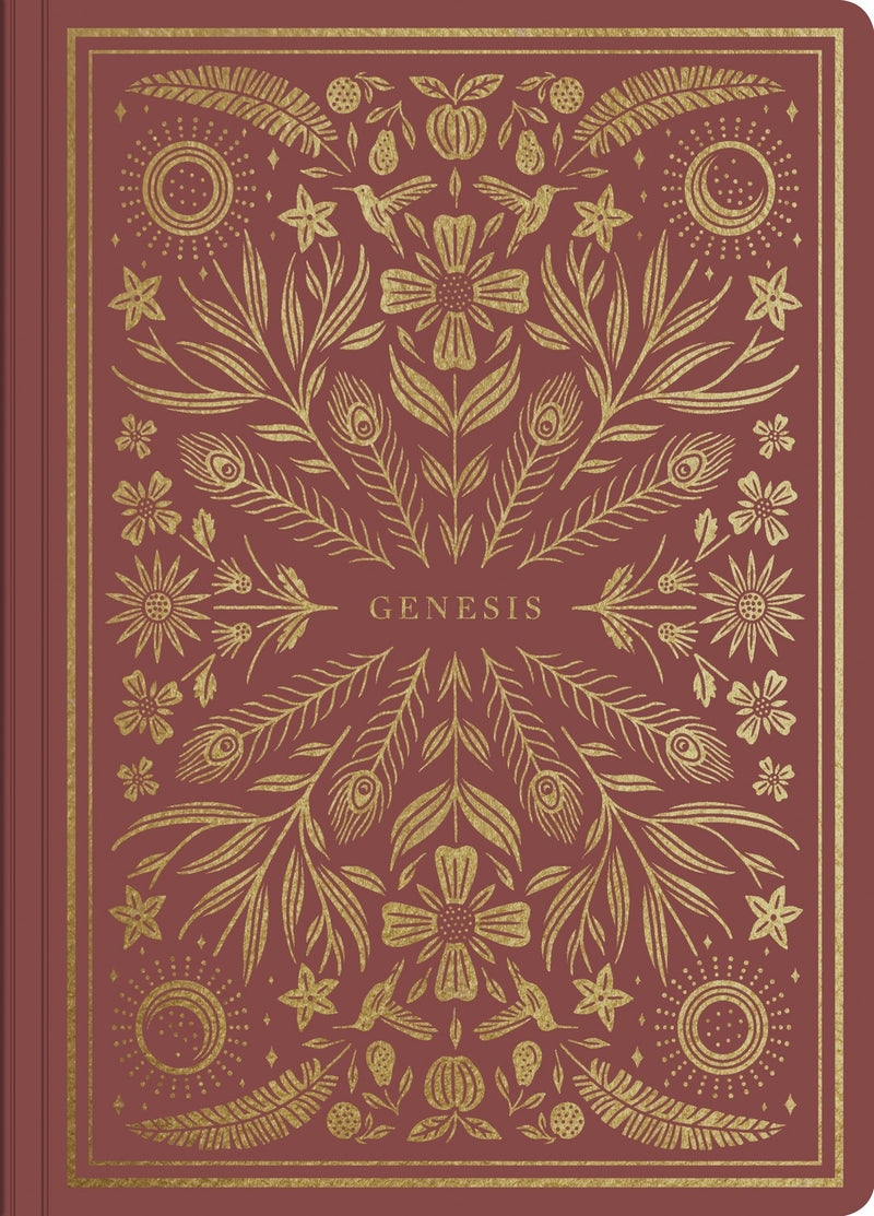 ESV Illuminated Scripture Journal: Genesis-Burgundy Softcover