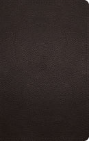 ESV Large Print Personal Size Bible-Deep Brown Buffalo Leather