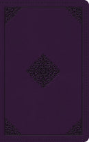 ESV Large Print Personal Size Bible-Lavender Ornament Design TruTone