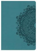 Large print compact bible teal