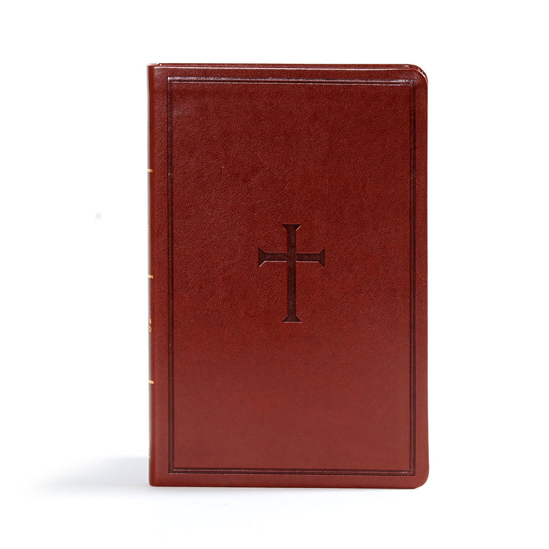 CSB Ultrathin Reference Bible-Brown LeatherTouch