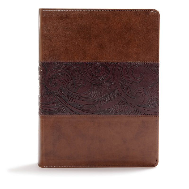 CSB Study Bible-Mahogany LeatherTouch