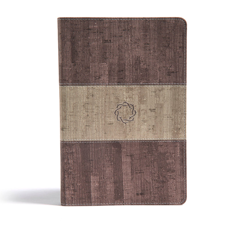 CSB Essential Teen Study Bible-Weathered Gray Cork LeatherTouch