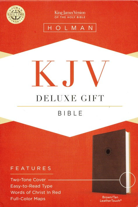 Deluxe gift bible brown/tan