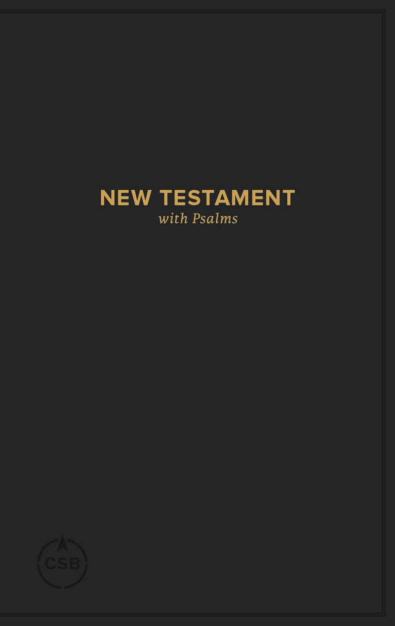 CSB Pocket New Testament With Psalms-Black Softcover