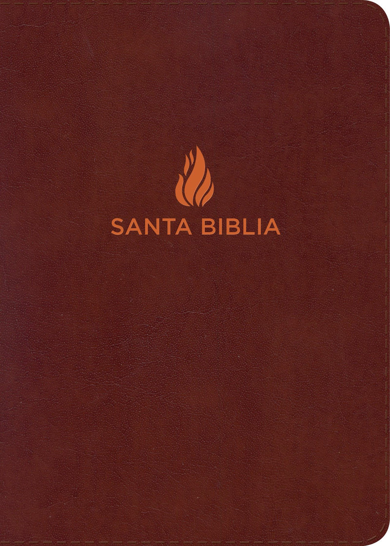 Span-RVR 1960 Giant Print Reference Bible (Biblia Letra Gigante con Referencias)-Brown Bonded Leather Indexed 