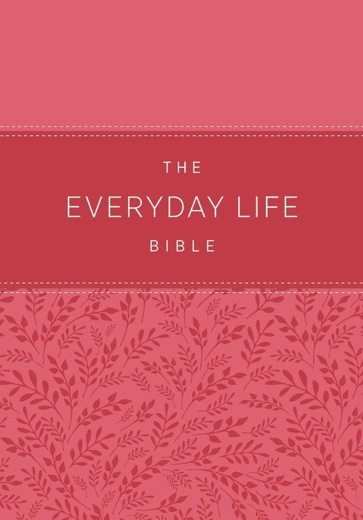 Amplified New Everyday Life Bible-Light Pink Euroluxe